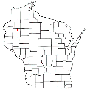 Location of Haugen, Wisconsin