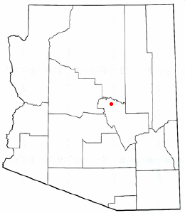 Location of Star Valley, Arizona