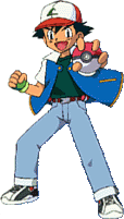 Ash Ketchum wearing the outfit worn in Kanto, Johto, and the Orange Islands