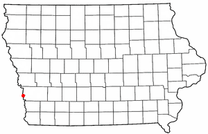 Location of Carter Lake, Iowa