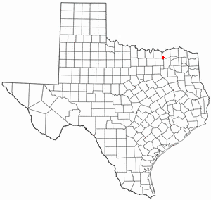 Location of Trenton, Texas