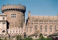 Dublin Castle, the centre of British rule in Ireland. It was supposed to be taken in the first hours of the rebellion, but the plot was discovered and the attack called off.
