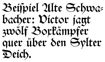 Schwabacher lettering