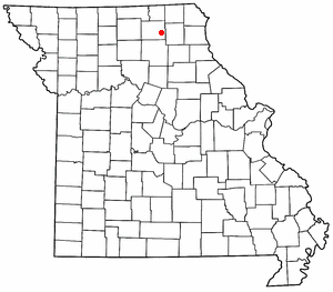 Location of Brashear, Missouri