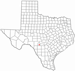 Location of Leakey, Texas