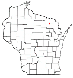 Location of Caswell, Wisconsin