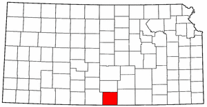 Image:Map of Kansas highlighting Harper County.png