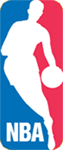 NBA logo, depicting former star 