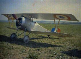 An autochrome Lumire of a    fighter c. .