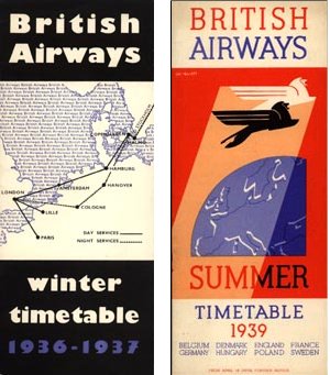 British Airways Ltd Timetables from the collection of Bjrn Larsson