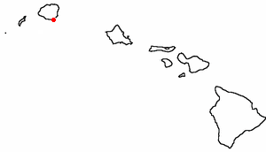 Location of Poipu, Hawaii