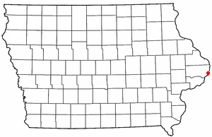 Location of Clinton, Iowa