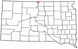 Location of Pollock, South Dakota