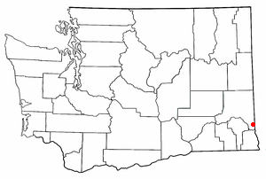 Location of Uniontown, Washington