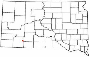 Location of Kyle, South Dakota