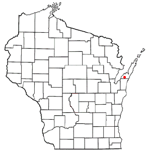 Location of Brussels, Wisconsin