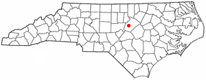Location of Cary, North Carolina
