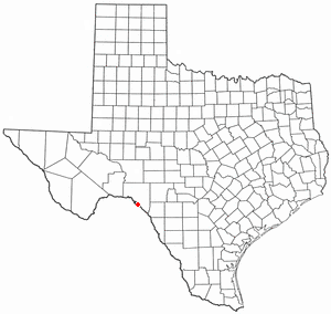 Location of Box Canyon-Amistad, Texas
