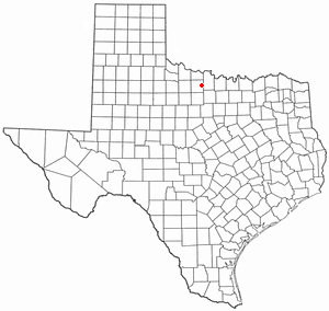 Location of Scotland, Texas