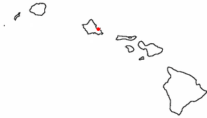 Location of Kane‘ohe, Hawaii