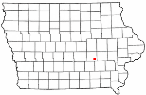 Location of Deep River, Iowa