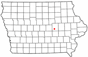 Location of Toledo, Iowa