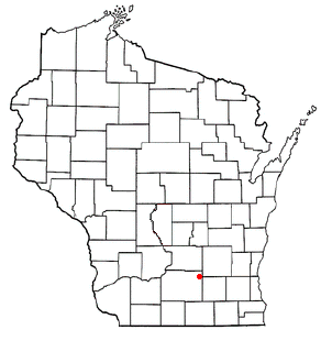 Location of Marshall, Wisconsin