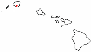 Location of Kalaheo, Hawaii