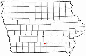 Location of Williamson, Iowa