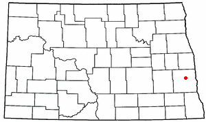 Location of Amenia, North Dakota