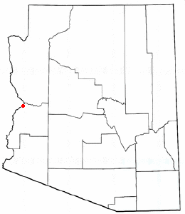 Location of Parker Strip, Arizona