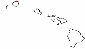 Location of Princeville, Hawaii
