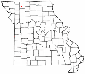 Location of Bethany, Missouri