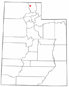 Location of Benson, Utah