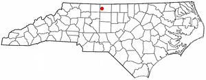 Location of Madison, North Carolina
