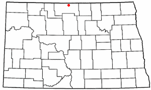 Location of Souris, North Dakota