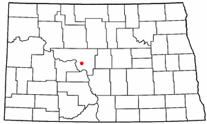 Location of Underwood, North Dakota