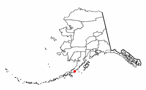 Location of Chignik Lake, Alaska