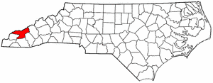 Image:Map of North Carolina highlighting Swain County.png