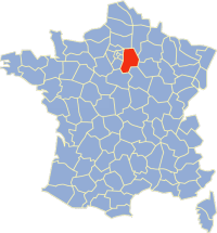 Location of de la Seine-et-Marne in France