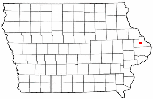 Location of Andrew, Iowa