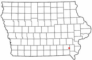 Location of Lockridge, Iowa