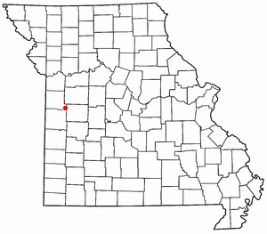 Location of Creighton, Missouri