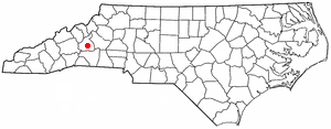 Location of Marion, North Carolina