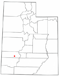 Location of Minersville, Utah