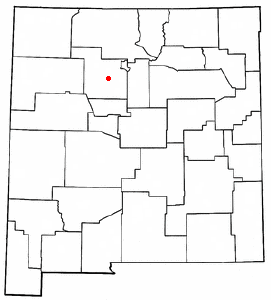 Location of Jemez Pueblo, New Mexico