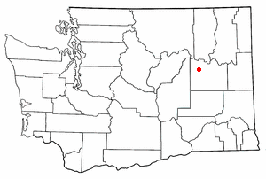 Location of Wilbur, Washington