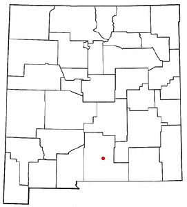 Location of Timberon, New Mexico