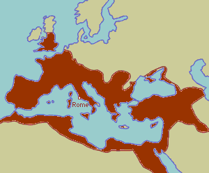 Roman empire at its maximal extent (AD 117)