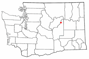 Location of Banks Lake South, Washington